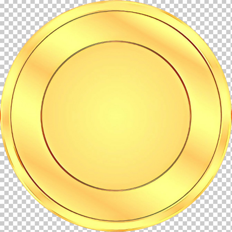 Yellow Dishware Plate Circle Tableware PNG, Clipart, Brass, Circle, Dishware, Metal, Plate Free PNG Download