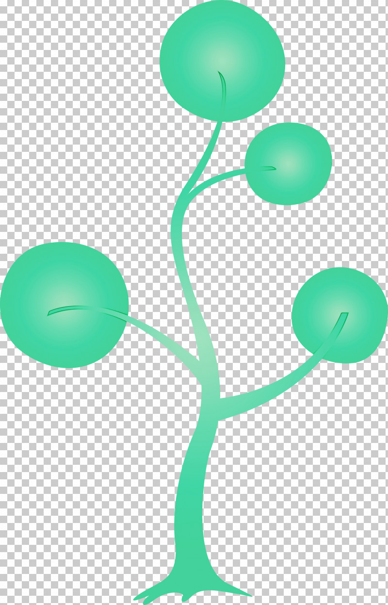 Green Plant Balloon Plant Stem PNG, Clipart, Abstract Tree, Balloon, Cartoon Tree, Green, Paint Free PNG Download