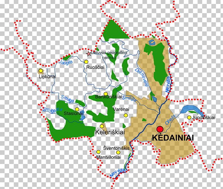 Kedainiai Map Klamputė Babėnai Keleriškių Tvenkinys PNG, Clipart, Area, City, Ecoregion, Line, Lithuania Free PNG Download