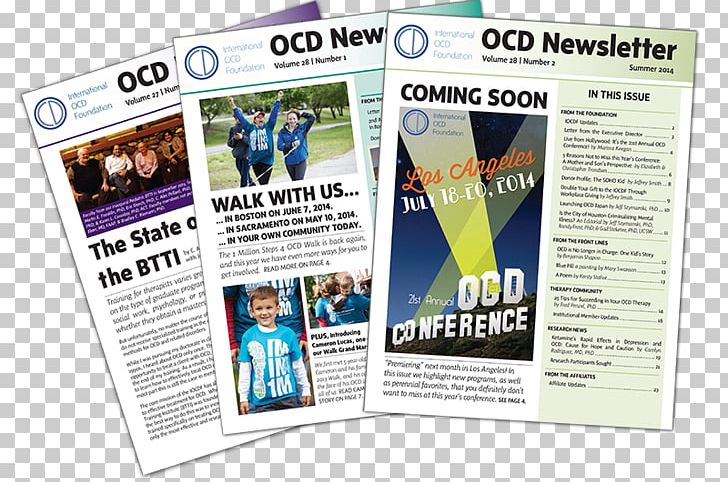Obsessive–compulsive Disorder Newsletter International OCD Foundation Advertising Organization PNG, Clipart, Advertising, Body Dysmorphic Disorder, Brochure, Disease, Graphic Design Free PNG Download