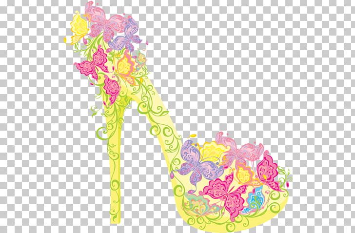 High-heeled Footwear Shoe Flower Stiletto Heel PNG, Clipart, Accessories, Butterfly, Clothing, Encapsulated Postscript, Fashion Free PNG Download