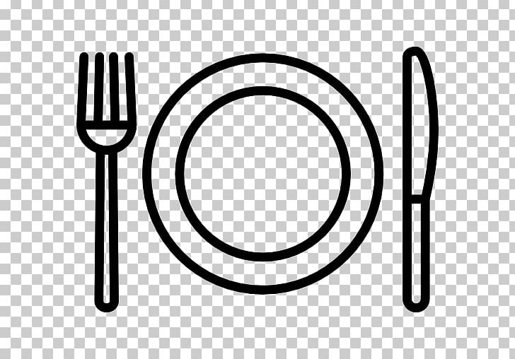 Knife Fork Computer Icons Plate PNG, Clipart, Area, Black And White, Circle, Computer Icons, Cutlery Free PNG Download