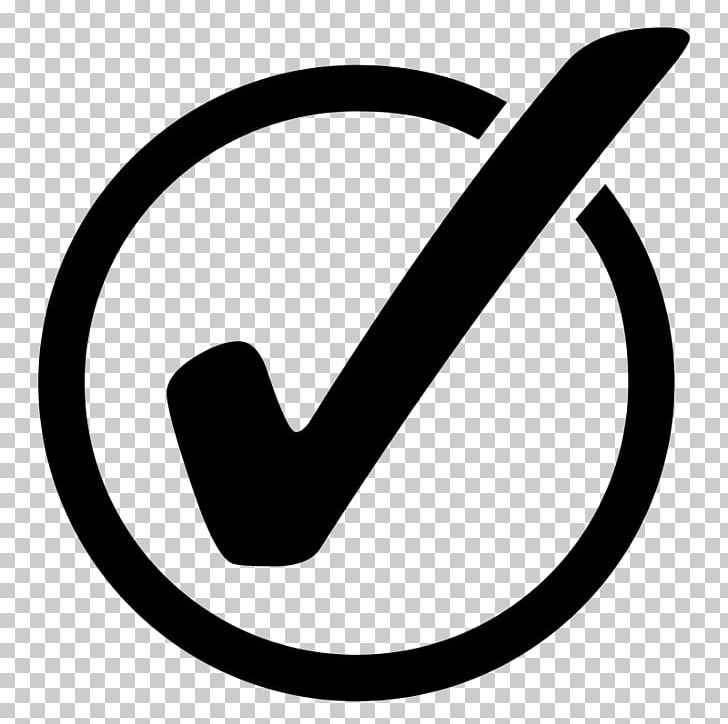 Check Mark Computer Icons PNG, Clipart, Area, Black And White, Checkbox, Check Mark, Circle Free PNG Download