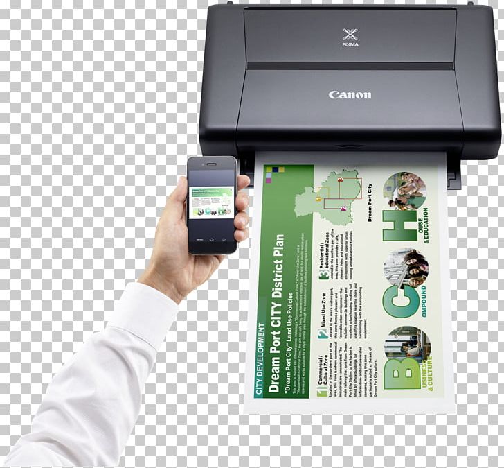 Inkjet Printing Printer Canon PIXMA IP110 Ink Cartridge PNG, Clipart, Airprint, Canon, Color, Color Printing, Electronic Device Free PNG Download