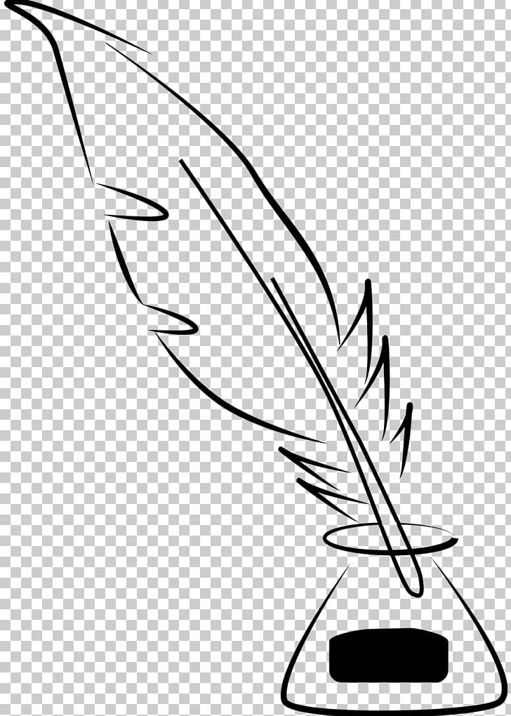 Paper Quill Inkwell Pen PNG, Clipart, Angle, Beak, Bird, Black, Black And White Free PNG Download