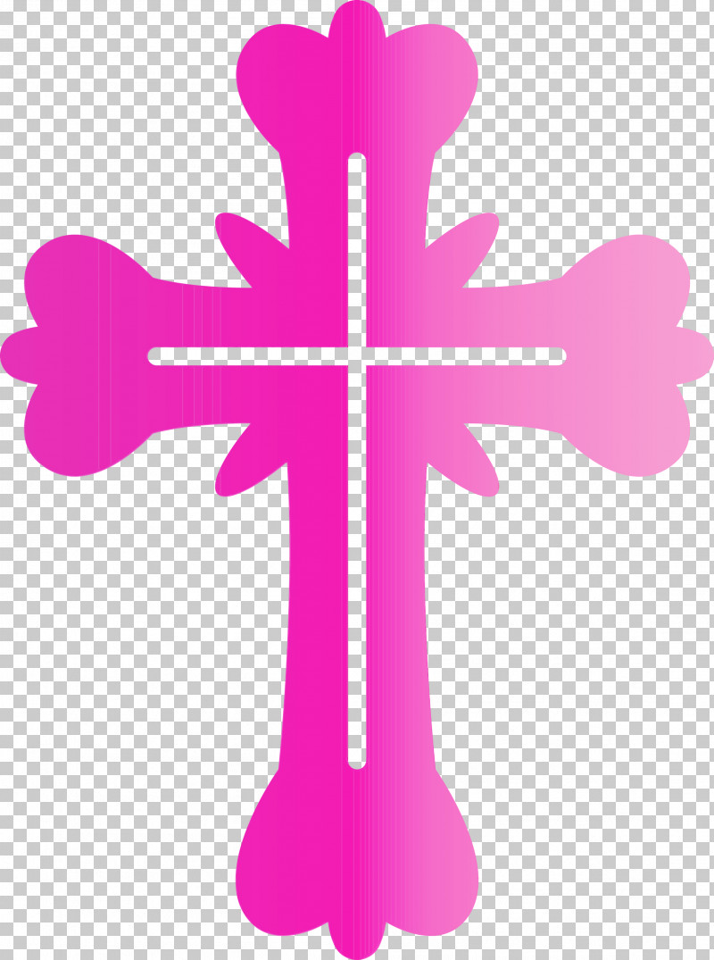 Cross Pink Symbol Magenta Religious Item PNG, Clipart, Cross, Easter Day, Magenta, Paint, Pink Free PNG Download
