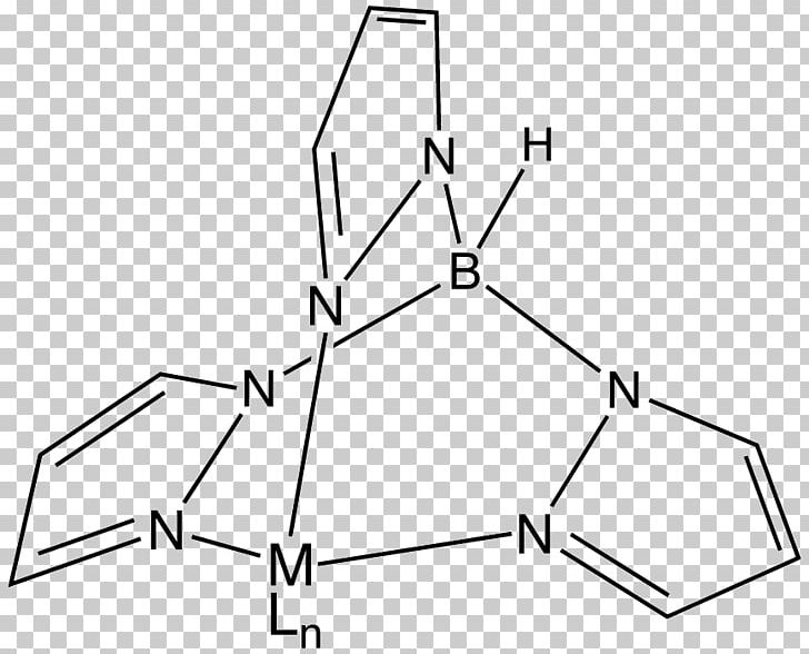 Trispyrazolylborate Spectator Ligand Coordination Complex Chemistry PNG, Clipart, Angle, Area, Black And White, Chelation, Chemistry Free PNG Download