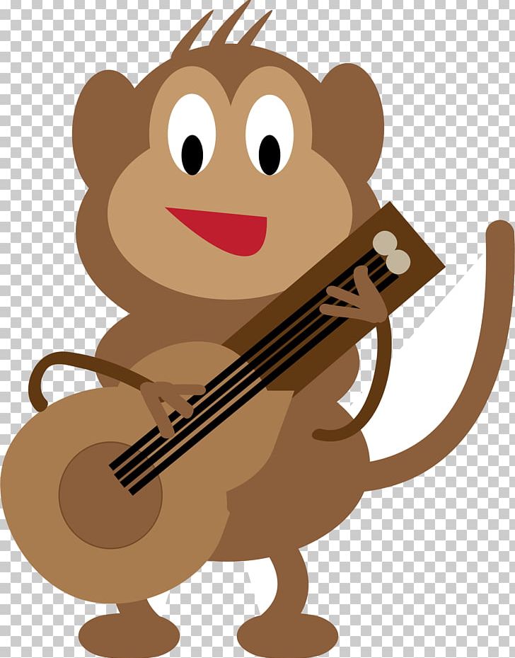 Guitarist Guitar Picks Monkey Cartoon PNG, Clipart, Animals, Animation, Bass Guitar, Big Cats, Carnivoran Free PNG Download