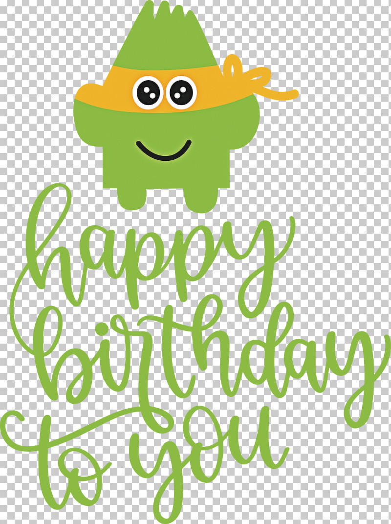 Birthday PNG, Clipart, Birthday, Cartoon, Green, Happiness, Leaf Free PNG Download