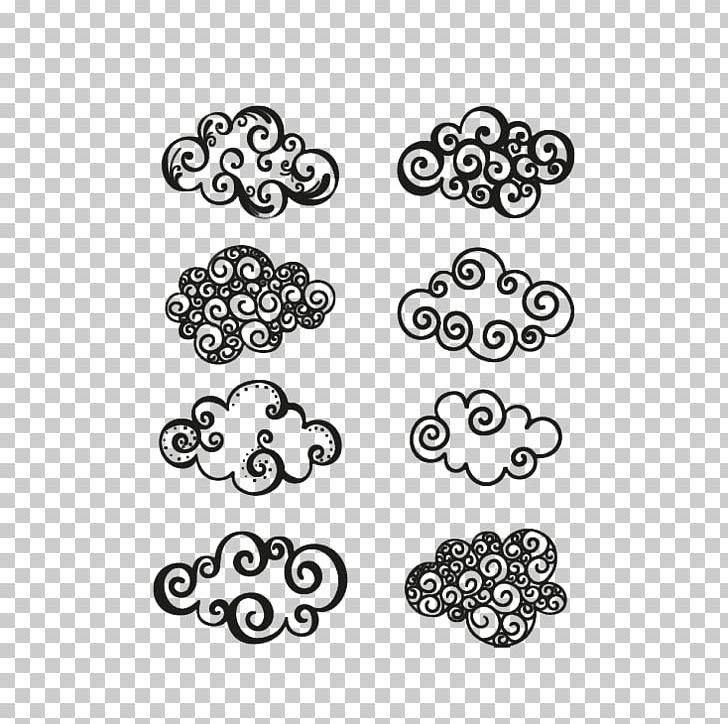 Cloud Euclidean PNG, Clipart, Area, Auspicious, Black, Brush Stroke, Cartoon Free PNG Download