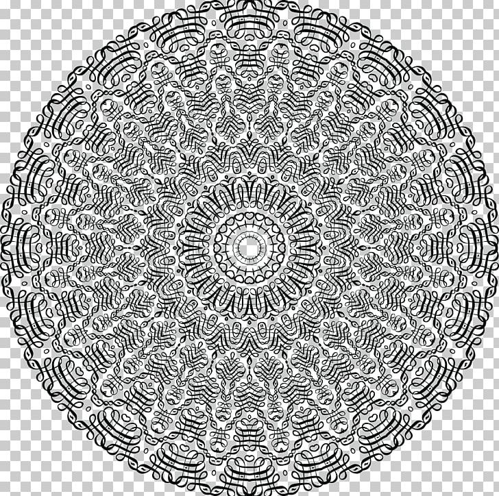 Mandala Coloring Book Drawing PNG, Clipart, Area, Art, Black And White, Blue, Circle Free PNG Download