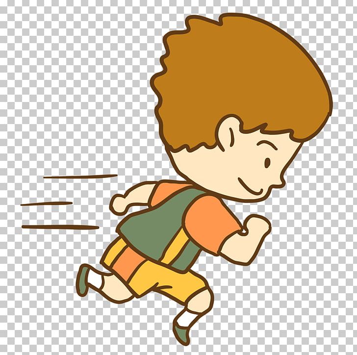 kid runner clip art