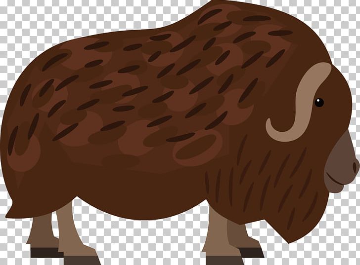 Muskox Dog Euclidean Arctic PNG, Clipart, Animal, Beard, Beard Vector, Brown Vector, Bull Free PNG Download