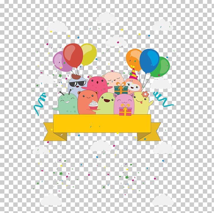 Birthday Balloon Greeting Card Illustration PNG, Clipart, Area, Art, Birthday, Birthday, Birthday Elements Free PNG Download