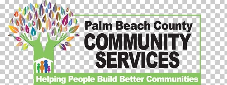 Logo Volunteering Community Service Palm Beach County Human & Veteran Services PNG, Clipart, Advertising, Area, Banner, Brand, Community Free PNG Download