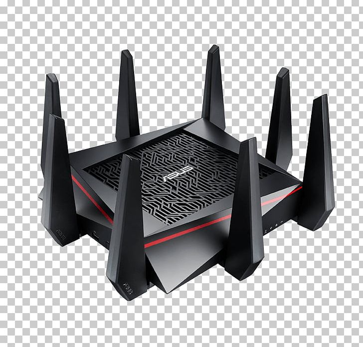 ASUS RT-AC5300 Wireless-AC3100 Dual Band Gigabit Router RT-AC88U IEEE 802.11ac Wireless Router PNG, Clipart, Angle, Asus, Asus Rtac5300, Automotive Exterior, Bandwidth Free PNG Download