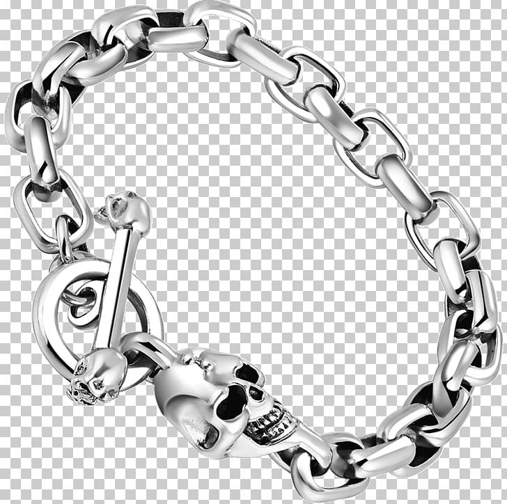 Charm Bracelet Sterling Silver Chain PNG, Clipart, Bangle, Body Jewelry, Boho Skull, Bracelet, Chain Free PNG Download