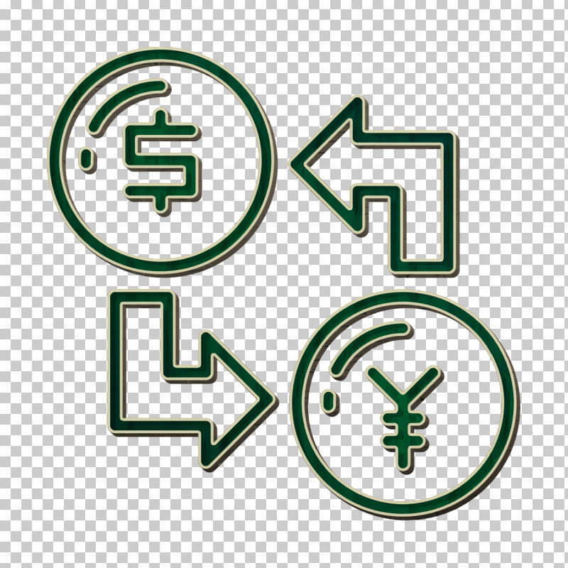 Exchange Icon Yen Icon Money Funding Icon PNG, Clipart, Exchange Icon, Green, Line, Logo, Money Funding Icon Free PNG Download
