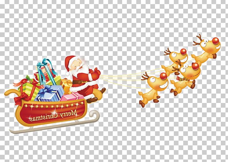 Santa Claus Reindeer Christmas PNG, Clipart, Blue, Cartoon, Cartoon Santa Claus, Christmas Decoration, Creative Christmas Free PNG Download