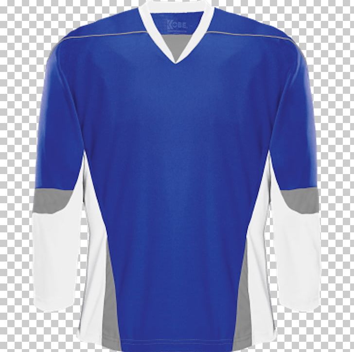 T-shirt Sports Fan Jersey Sleeve Hockey Jersey PNG, Clipart, Active Shirt, Blue, Clothing, Cobalt Blue, Electric Blue Free PNG Download