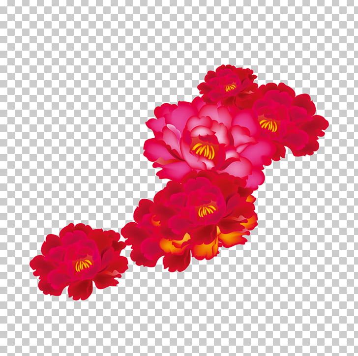 Garden Roses Moutan Peony Red PNG, Clipart, Carnation, Cut Flowers, Download, Encapsulated Postscript, Floral Design Free PNG Download