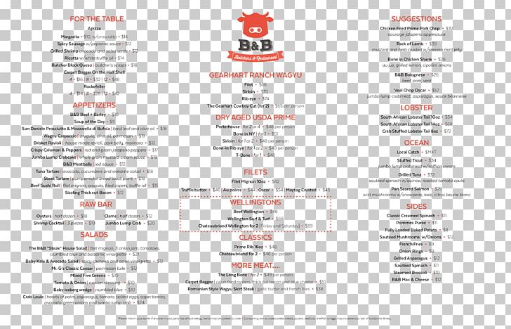 Menu Line B&B Butchers PNG, Clipart, Amp, B B, Brand, Butchers, Dinner Free PNG Download