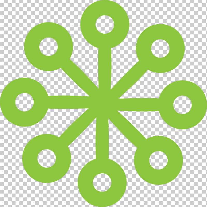 Abstract Green Snowflake PNG, Clipart, Circle, Green, Line Free PNG Download