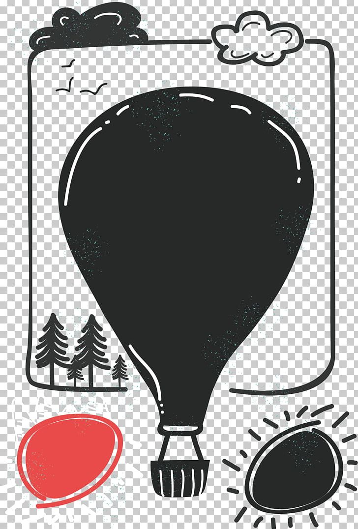 Illustration PNG, Clipart, Balloon, Black, Black Hair, Black White, Color Free PNG Download