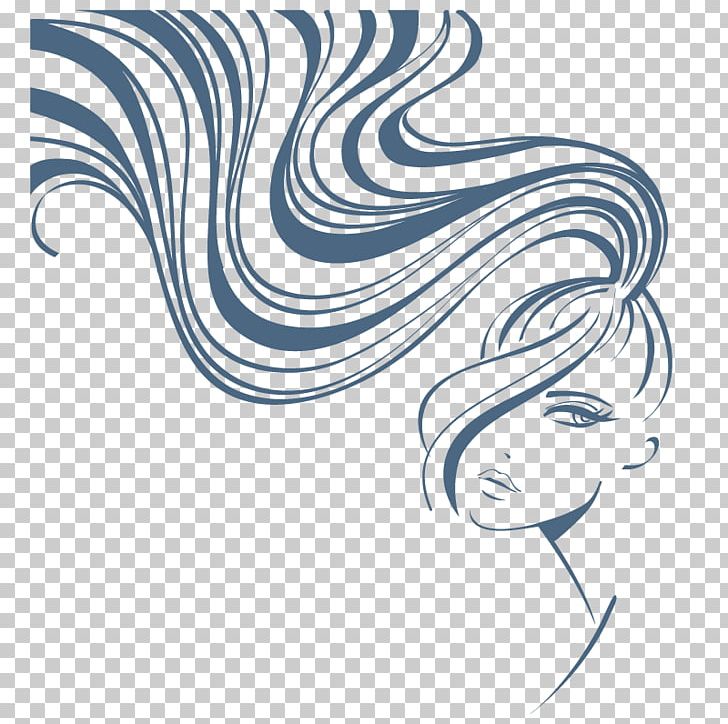 Hairstyle Woman PNG, Clipart, Area, Artwork, Beauty, Beauty Parlour, Black And White Free PNG Download