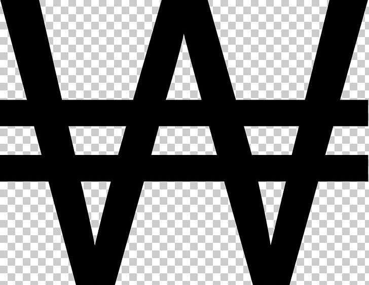 South Korean Won Won Sign Currency Symbol Euro Sign PNG, Clipart, Angle, Black, Black And White, Brand, Cameron Diaz Free PNG Download