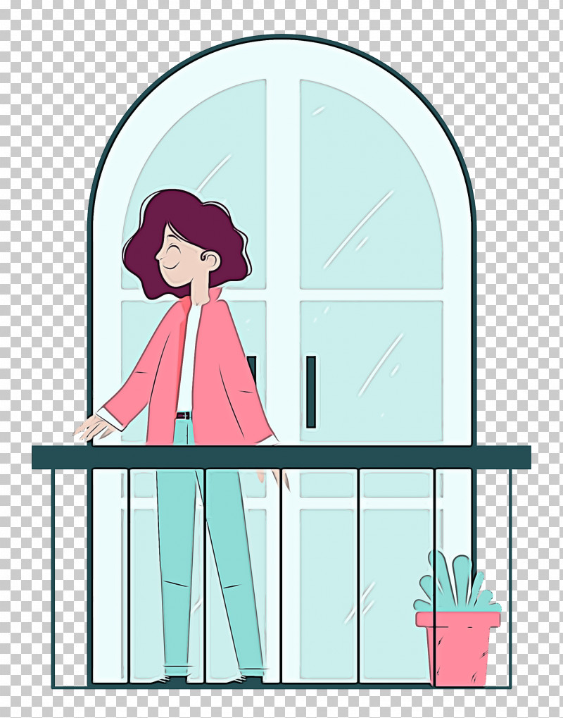 Balcony Home Rest PNG, Clipart, Balcony, Behavior, Cartoon, Geometry, Home Free PNG Download