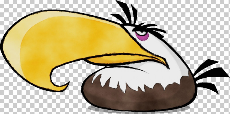 Cartoon Yellow Beak Bird Smile PNG, Clipart, Beak, Bird, Cartoon, Paint, Smile Free PNG Download
