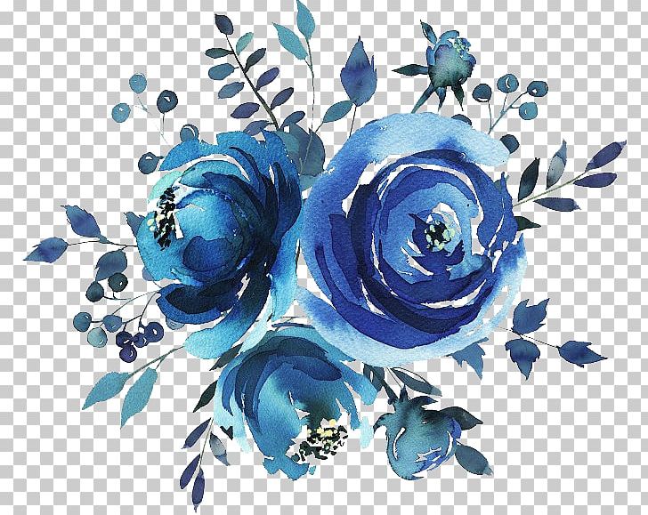 Watercolour Flowers Watercolor Painting Floral Bouquets Watercolor: Flowers PNG, Clipart, Art, Blue, Blue Rose, Cobalt Blue, Color Free PNG Download