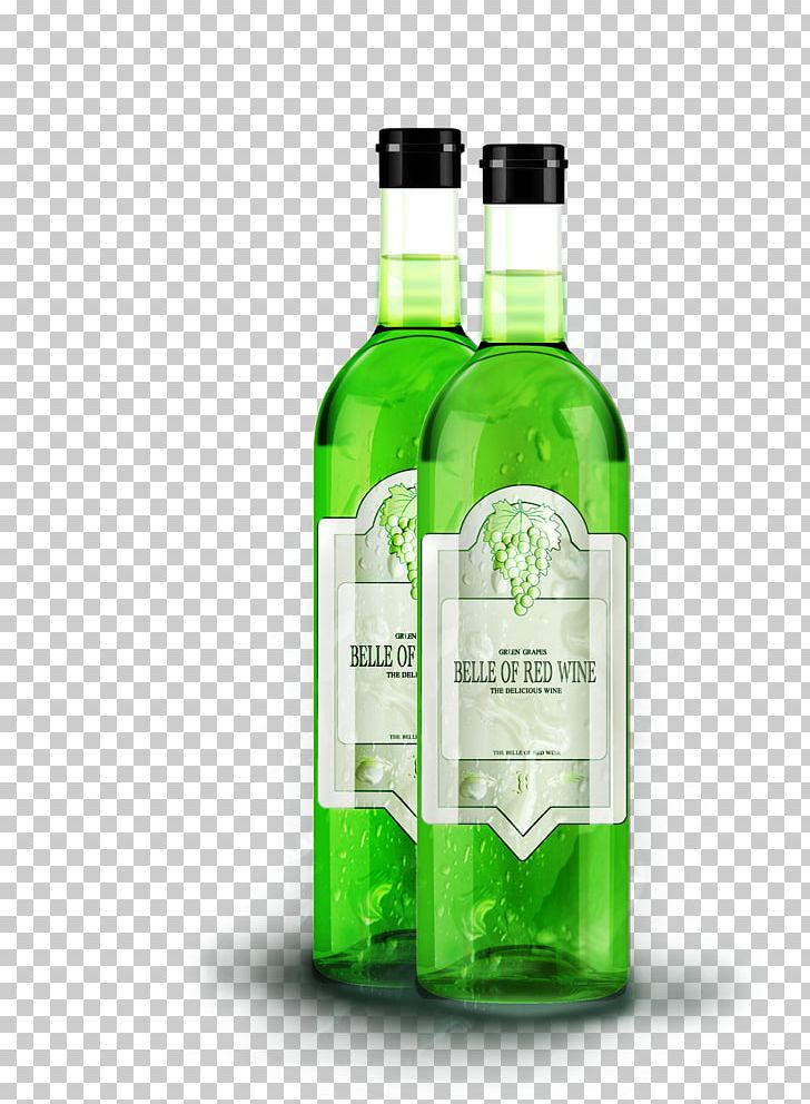 White Wine Liqueur Bottle PNG, Clipart, Blue, Bottle, Creative, Cyan, Distilled Beverage Free PNG Download