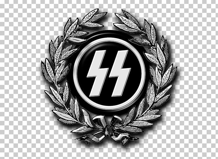 Nazi Germany Second World War Schutzstaffel Waffen-SS Reich PNG, Clipart, 2nd Ss Panzer Division Das Reich, 3rd Ss Panzer Division Totenkopf, Badge, Black And White, Brand Free PNG Download