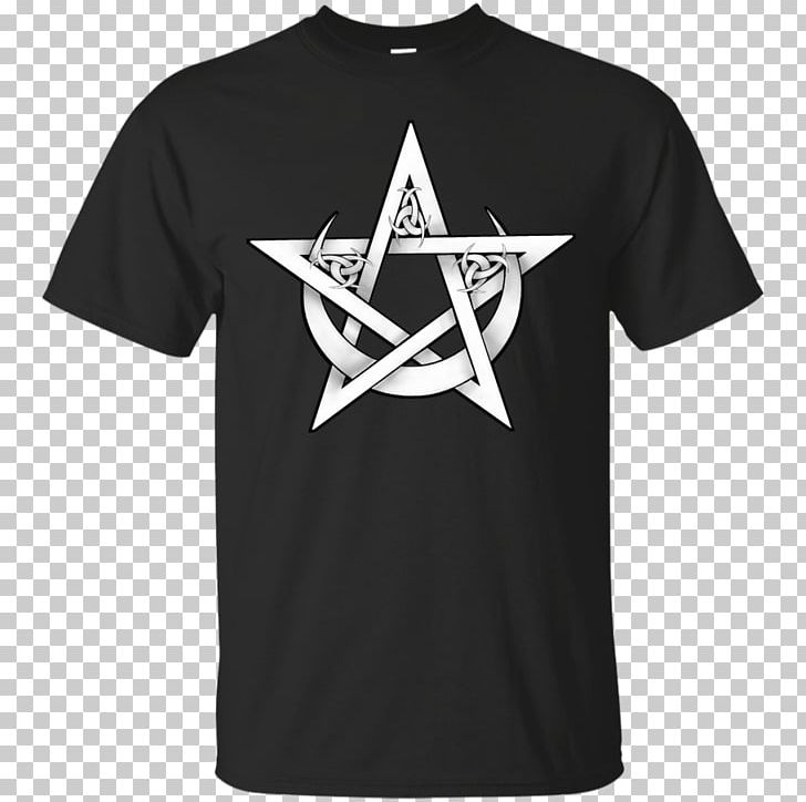 Pentacle Triple Goddess Witchcraft Wicca Moon PNG, Clipart, Active Shirt, Angle, Black, Brand, Clothing Free PNG Download
