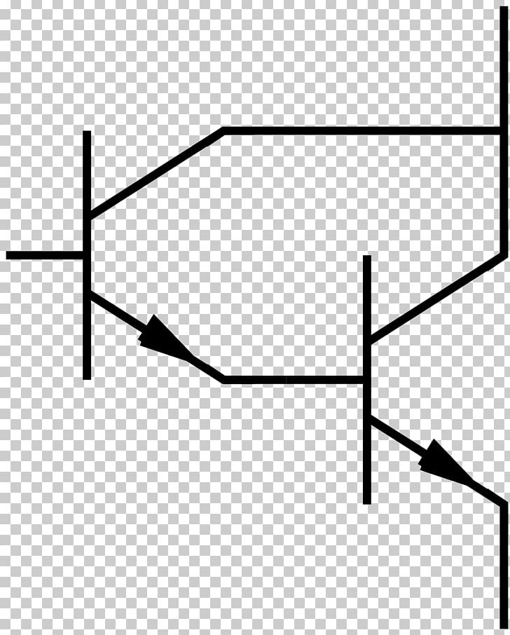 Darlington Transistor Unijunction Transistor Electronics Insulated-gate Bipolar Transistor PNG, Clipart, Angle, Black, Black And White, Darlington Transistor, Diagram Free PNG Download