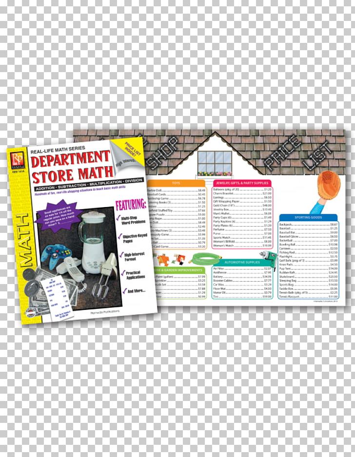 Book Mathematics Department Store Math For Beginners Subtraction Series PNG, Clipart, Activity Book, Advertising, Book, Brochure, Department Store Free PNG Download
