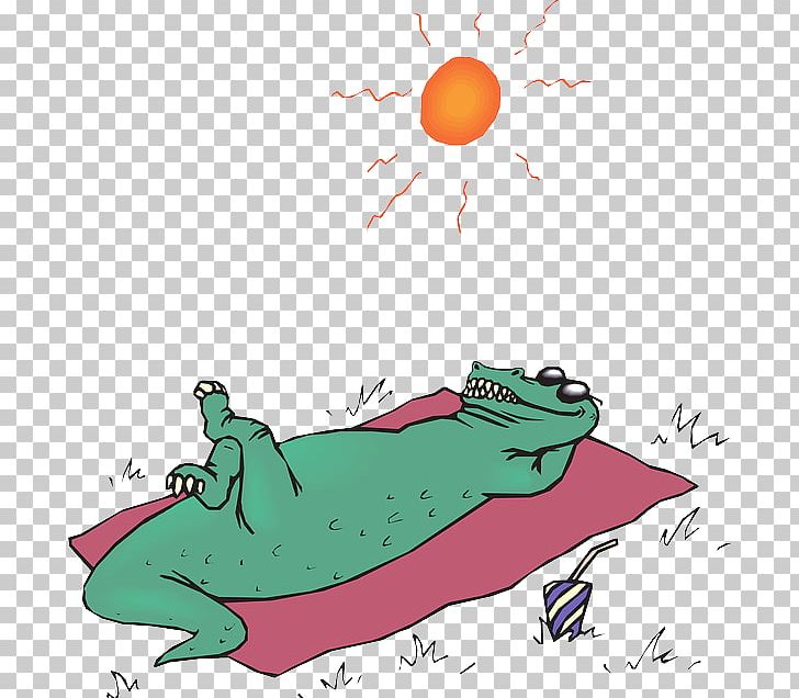 Sun Tanning PNG, Clipart, Amphibian, Art, Artwork, Cartoon, Computer Icons Free PNG Download