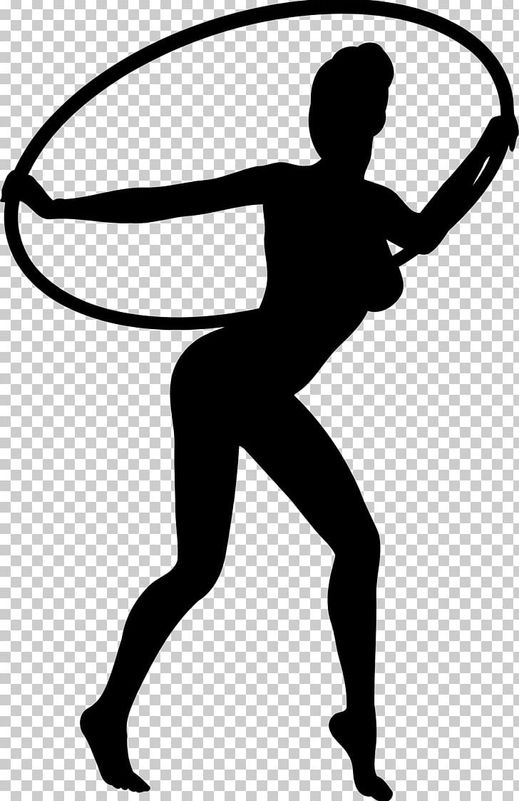 Silhouette Hula Hoops Dance PNG, Clipart, Area, Arm, Artwork, Black, Black And White Free PNG Download