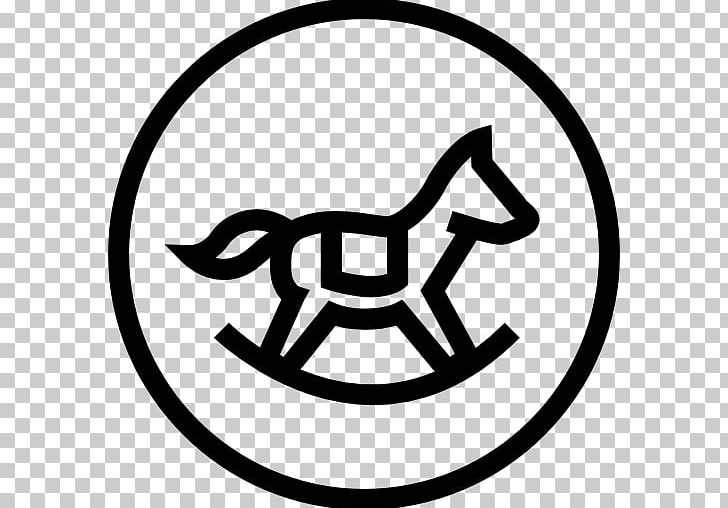 Rocking Horse Computer Icons Toy PNG, Clipart, Animals, Area, Black, Black And White, Circle Free PNG Download