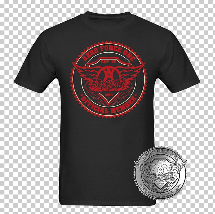 T-shirt Aero Force One Fan Club Aerosmith PNG, Clipart, Active Shirt, Aero Force One, Aerosmith, Black, Brand Free PNG Download