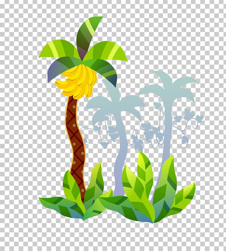 Banana Tree Cartoon PNG, Clipart, Banana, Banana Chips, Banana Leaf, Banana Leaves, Banana Milk Free PNG Download