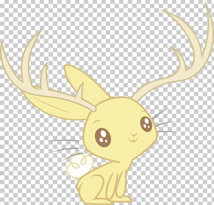 Rabbit Reindeer Jackalope Hare PNG, Clipart, Animals, Antler, Art, Carnivoran, Cuteness Free PNG Download