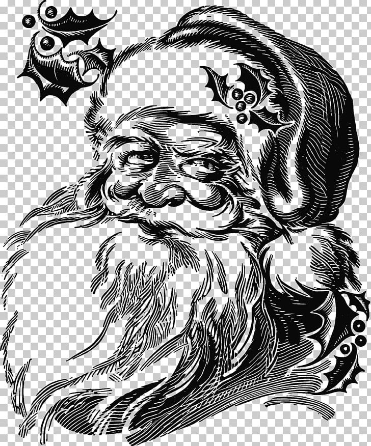 Santa Claus Christmas Graphics PNG, Clipart, Art, Beard, Black And White, Christmas Day, Christmas Graphics Free PNG Download
