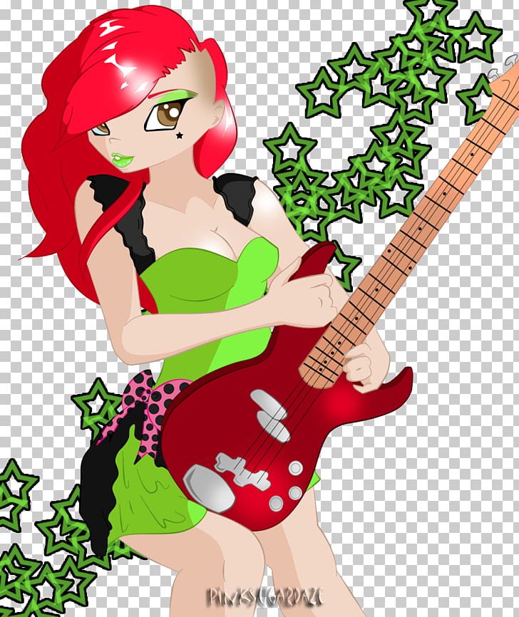 Guitar Flower Character PNG, Clipart, Art, Cartoon, Character, Fictional Character, Flower Free PNG Download