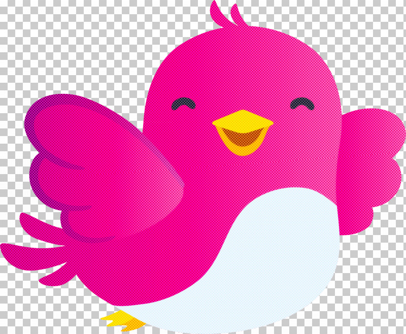 Pink Bird Cartoon Beak Chicken PNG, Clipart, Beak, Bird, Cartoon, Chicken, Magenta Free PNG Download