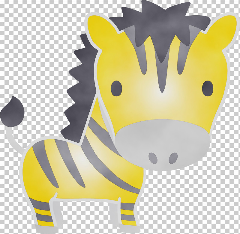 Cartoon Yellow Animal Figure Snout Toy PNG, Clipart, Animal Figure, Cartoon, Paint, Snout, Toy Free PNG Download