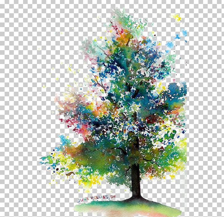 Watercolor Painting Drawing Tree PNG, Clipart, Art, Art Museum, Branch, Christmas Tree, Coconut Tree Free PNG Download