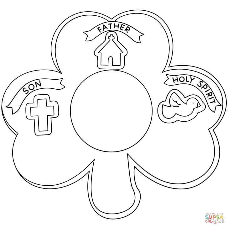 Bible Trinity Coloring Book Shamrock Christianity PNG, Clipart, Angel, Area, Armor Of God, Bible, Black And White Free PNG Download